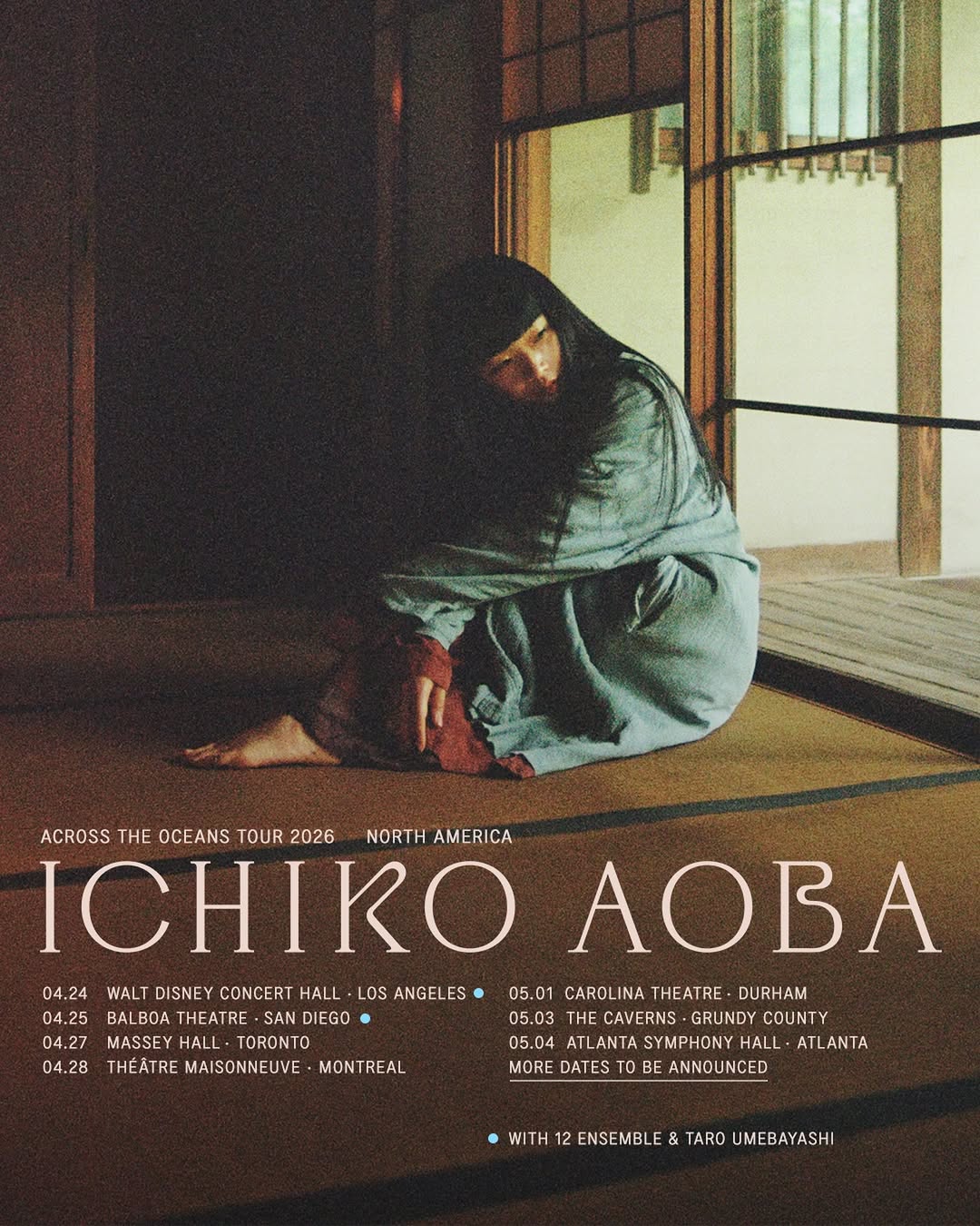 Ichiko Aoba Across The Oceans Tour Poster 2026